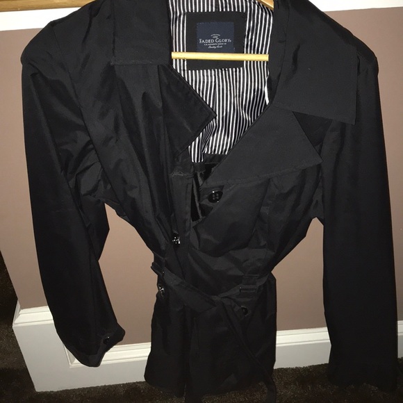 Faded Glory Jackets & Blazers - Black Faded Glory Trenchcoat